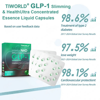 [Official Store] Tiworld® GLP-1 Slimming Essence Pearls 🍏｜Triple Action: NAD⁺, Moringa & ACV｜⚡ Fast Fat Burn & Metabolic Balance｜Backed by Obesity Research Experts