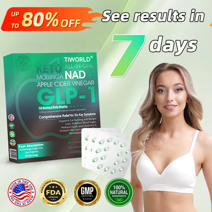 [Official Store] Tiworld® GLP-1 Slimming Essence Pearls 🍏｜Triple Action: NAD⁺, Moringa & ACV｜⚡ Fast Fat Burn & Metabolic Balance｜Backed by Obesity Research Experts